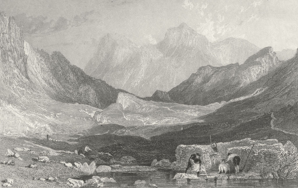 LANGDALE. Clare Moss, from little head. Westmorland  1832 old antique print